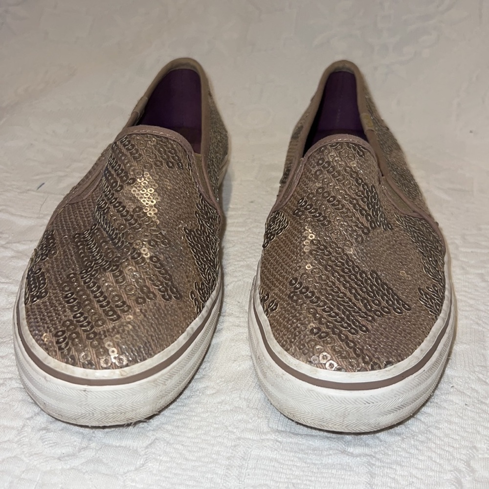 Keds Sequin Double Decker Slip On Sneakers Size 8 - Picture 3 of 9